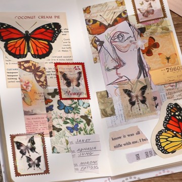 Gold-Embossed Basic Set Combination Planner Tape Versatile And Paper Tape Planner Decoration DIY Material Stickers