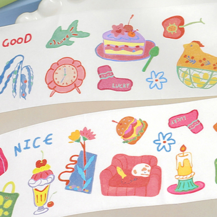 High Quality Custom Style Printing Stamp Washi Tape For Gifts
