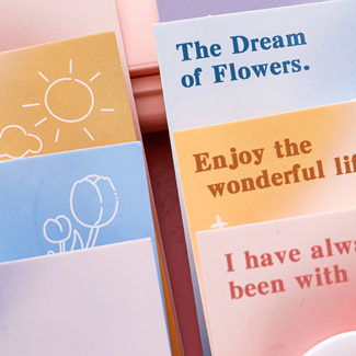 Personality Design Self Adhesive Stickynote Stationery Notepads With Backer