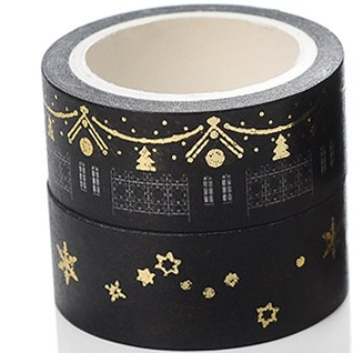 Hot Sales Custom Design Foil Printing Colorful Decoration Washi Tape 