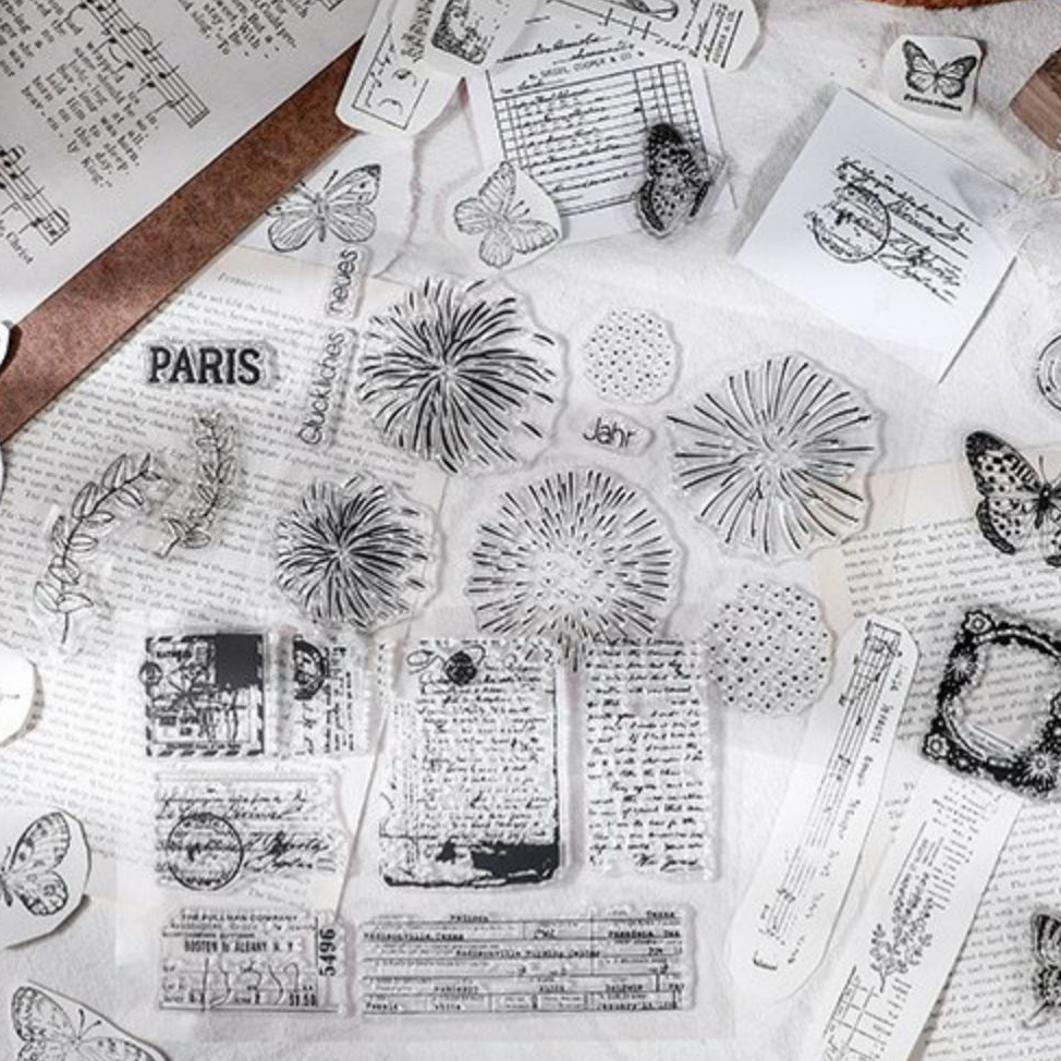 Transparent Clear Silicone Stamp Sheets For Diy Decorative