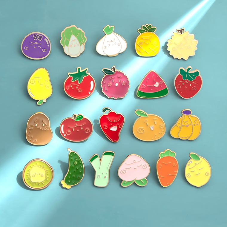 Cute Pattern Shape Custom Enamel Pin Brooch Metal Pins for Clothes