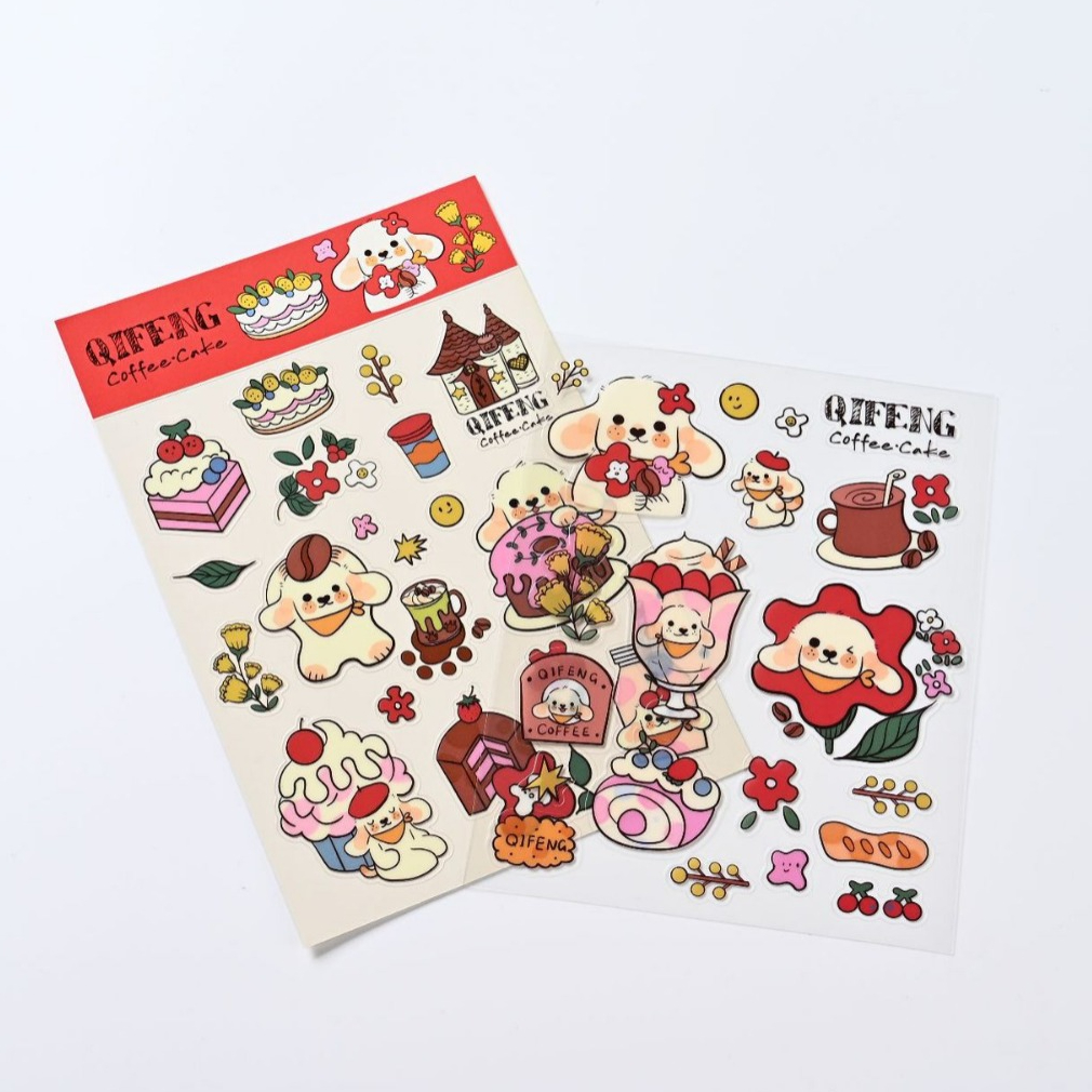 خاس لايىھىلەش بېسىش Die Cut Stickers بېزەك ئۈچۈن چاپلاشتۇرغۇچ چاپلاق