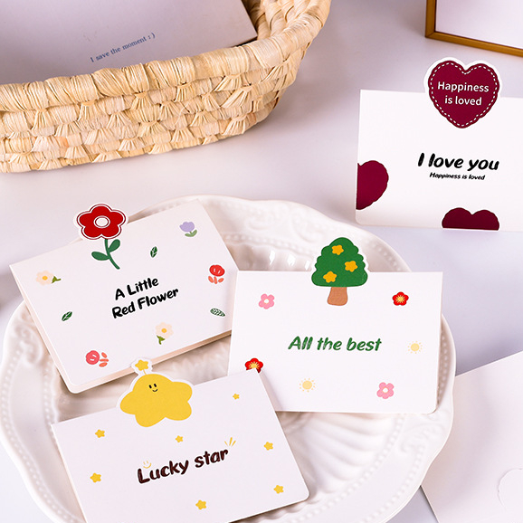 High Quality Custom Logo Paper Cards Special Gift Greeting Wishes Cards