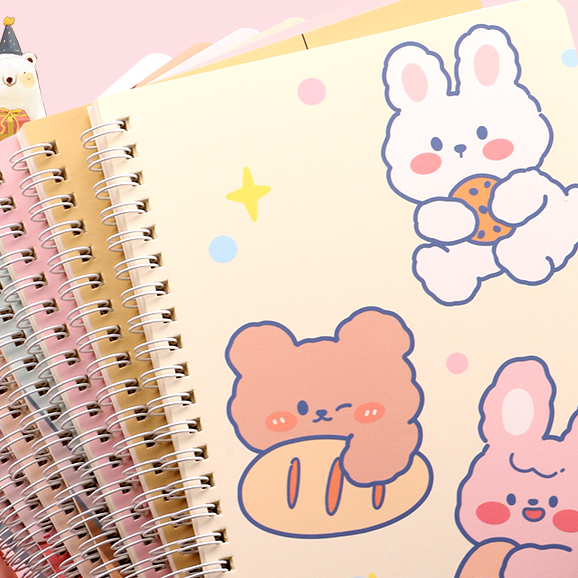 Fashion High Quality Custom Cute Design Spiral Sticker Book