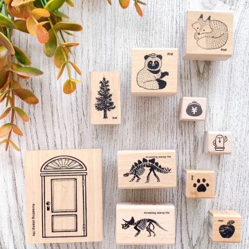 Hot Sale High Quality Children Adult Wooden Stamp Set