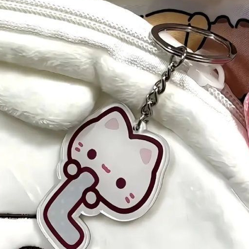 Hot Sale English Letter Words Keychain Accessories Acrylic Key Chain Custom Design