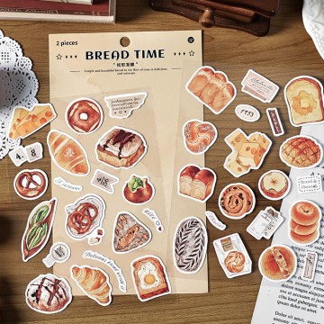 Autocolante decorative personalizate A4 A5 A6 pentru alimente, foaie de autocolante transparente drăguțe