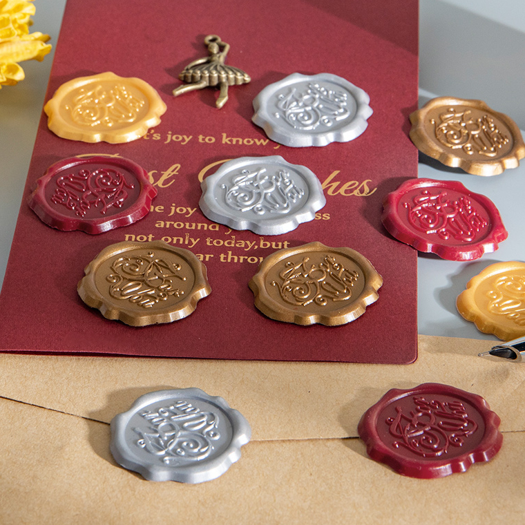 Personalized Craft Wax Seal Sticker Self Adhesive Wax Seal Sticker Set