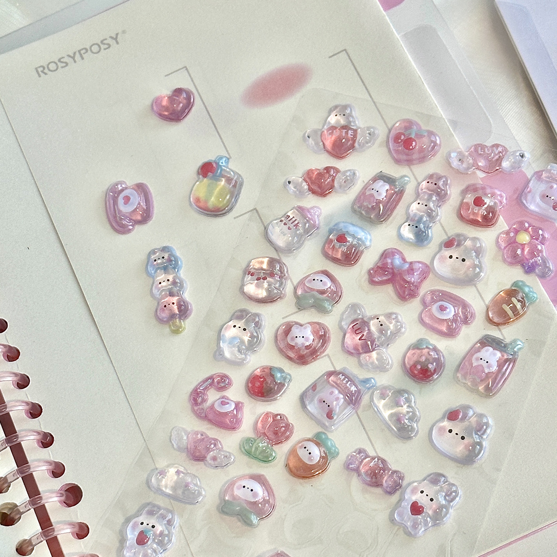 High Appearance 3D Epoxy Stickers For Diy Notebook Phone Decoration