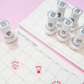 Ștampilă cu cerneală automată, ușor de utilizat