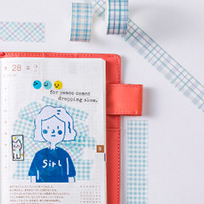 Unique Grid Design Decorative Colourful Washi Tape