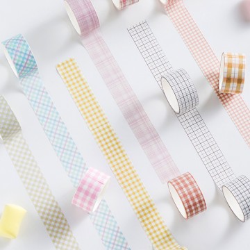 Unique Grid Design Decorative Colourful Washi Tape