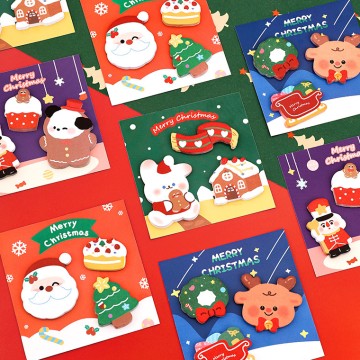 Eco Friendly Kawaii Christmas Notepad Set To Do List