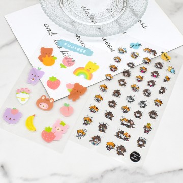 Custom Text Clear Planner Stickers Sheet