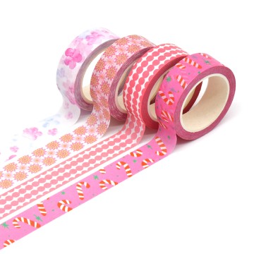 Low MOQ 50rolls Each Design For Personalized Custom Print logo Washi Tape