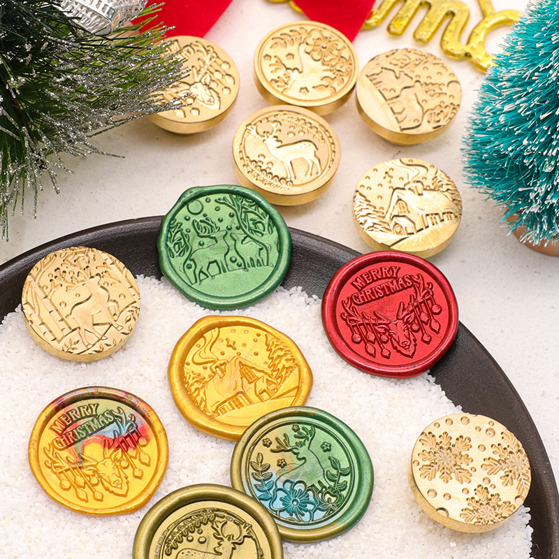 30mm custom Self Adhesive Wax Seal Stickers