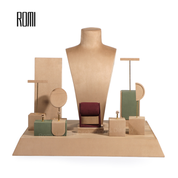 ROMI wood luxury jewelry stand displa...