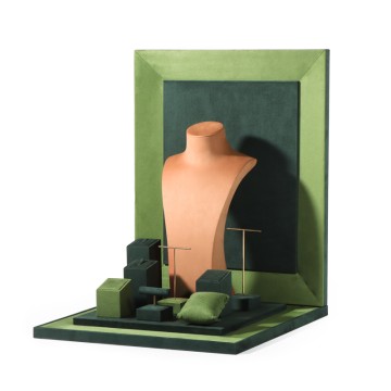 Porta-brincos pendurado ROMI Veludo verde...