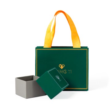 ROMI Ring Storage Box Green Jewelry B...