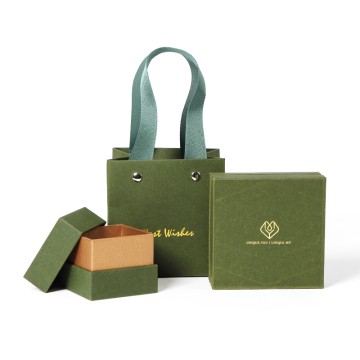 ROMI green ring box Necklace Gift Box for gold