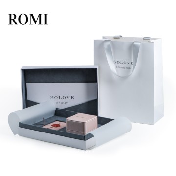 ROMI custom luxury necklace bracelet jewelry gift boxes for bangle