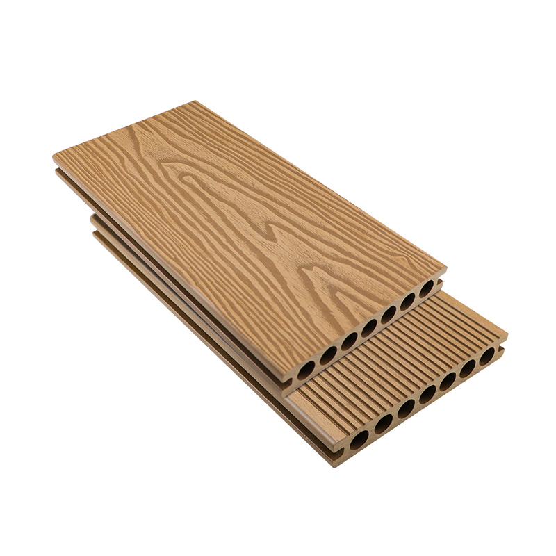 149 * 23mm Wood Grain Round тешиктер WPC Decking