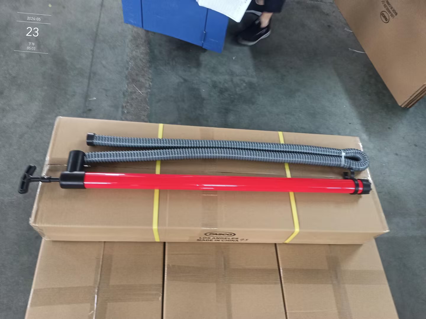 red manual bilge pump