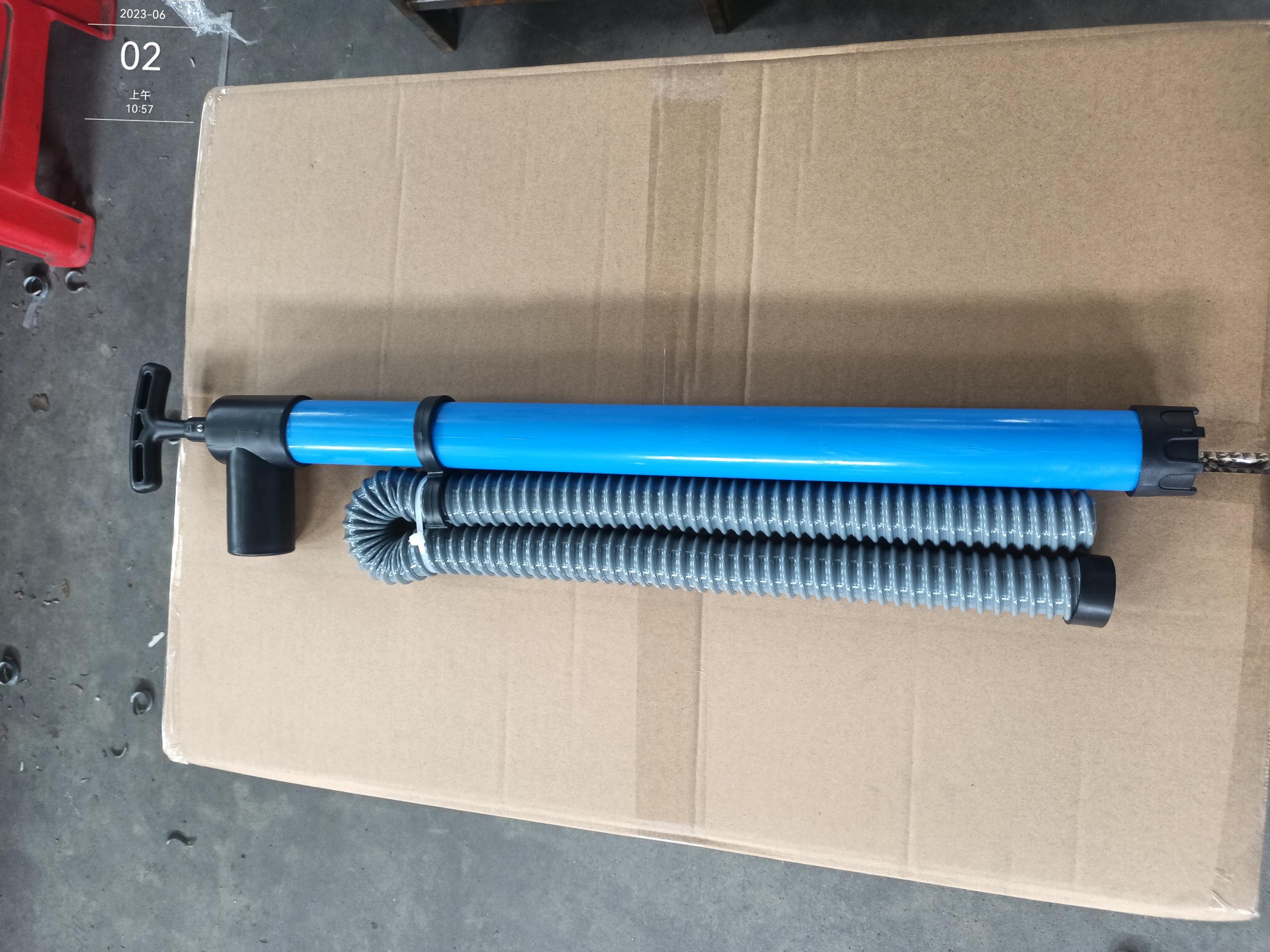 blue manual bilge pump