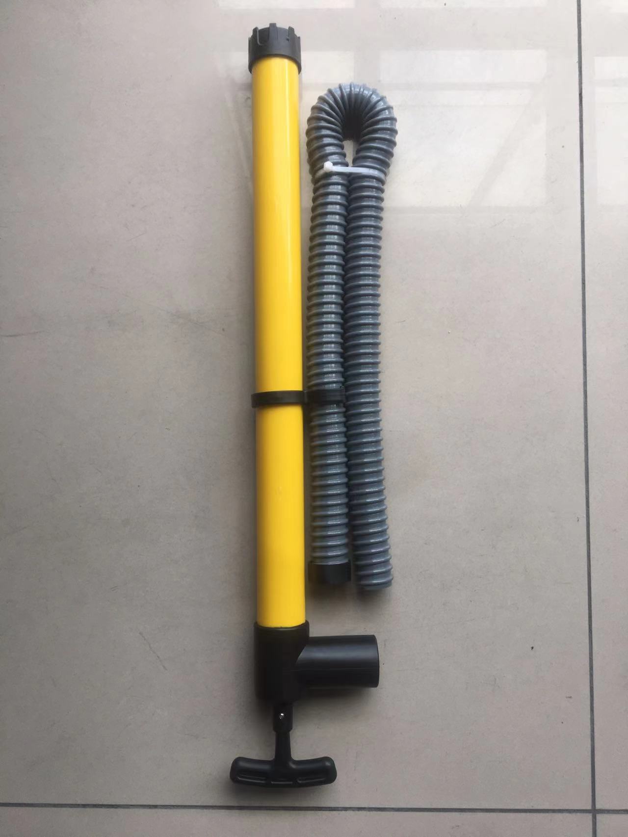 yellow manual bilge pump