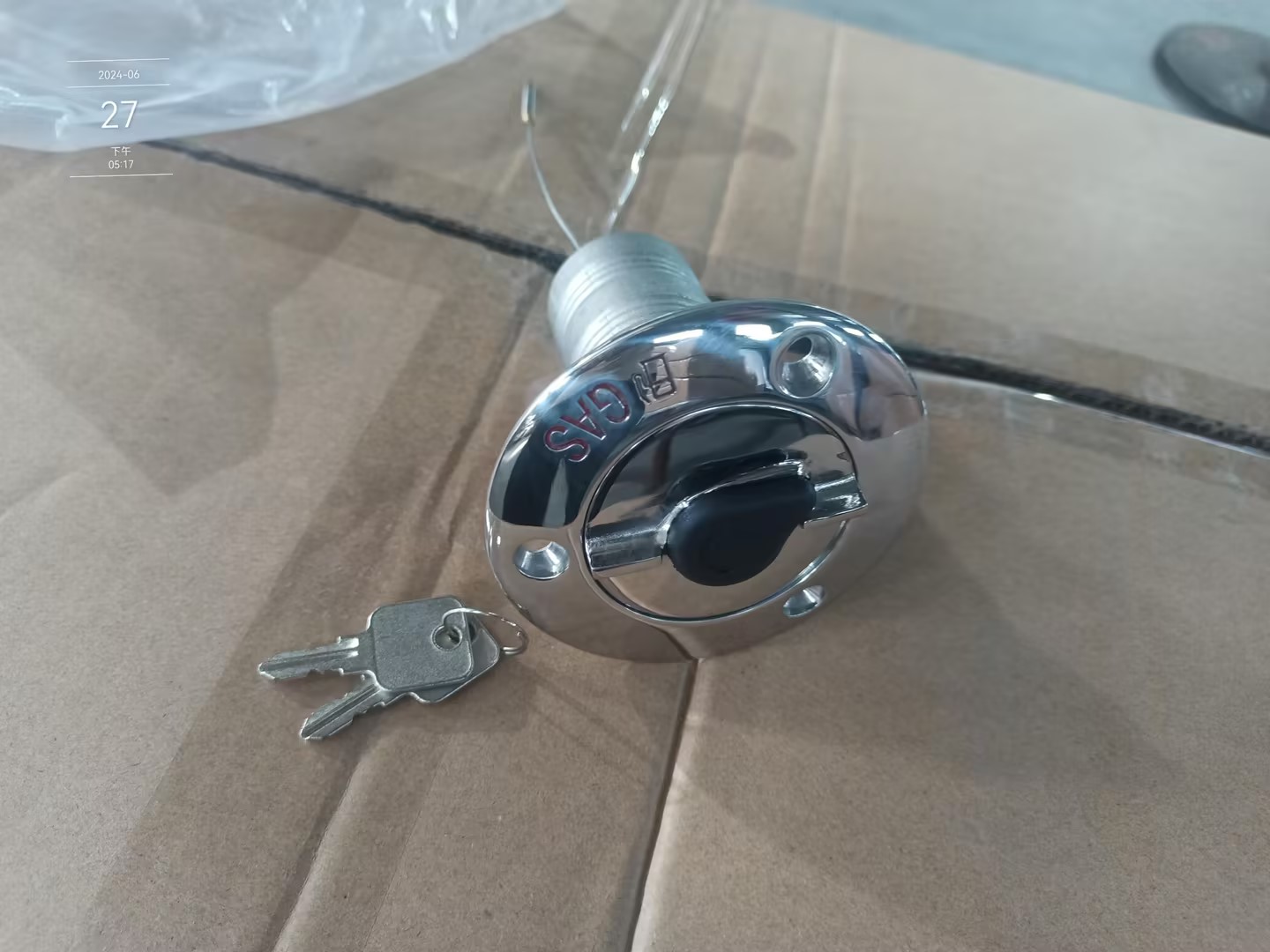 Stainless steel marine gas filler