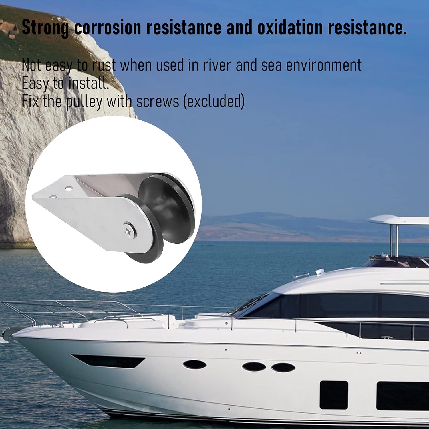 Stainless Steel Heavy Duty Windlass Boat Bow Roller use 2
