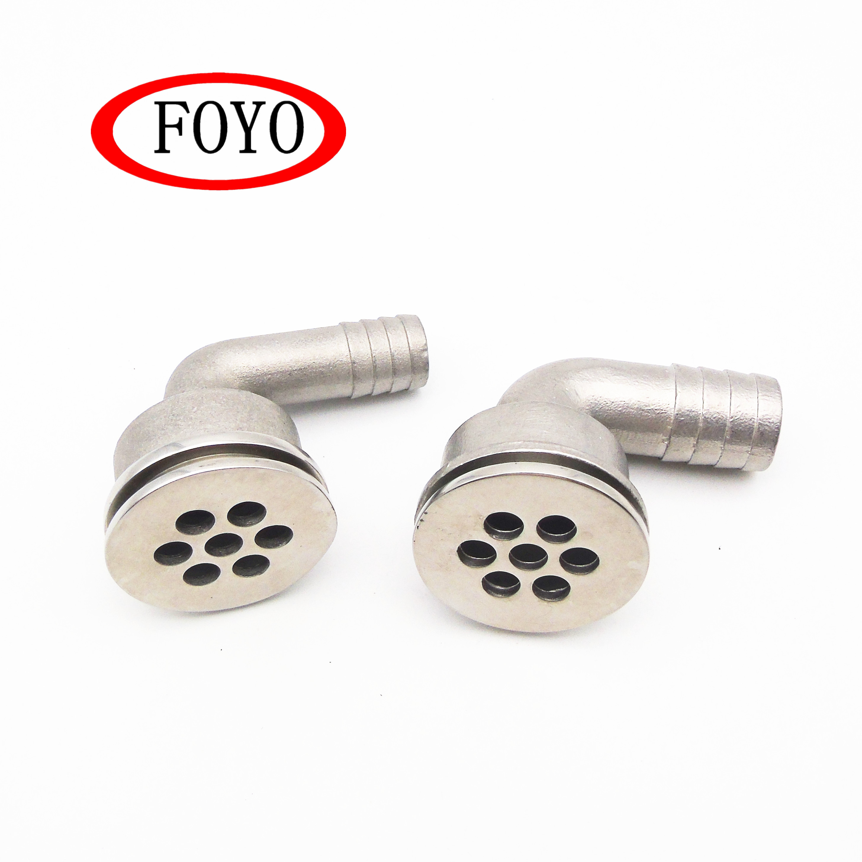 FOYO Marine Boat Thru Hull Deck Drain Scupper for Boat