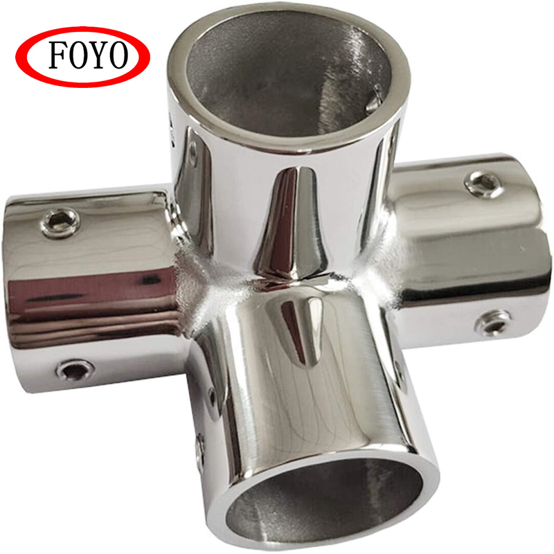 Foyo Marine Elbow Boat Hand Rail Fitting Elbow Pipe Connector