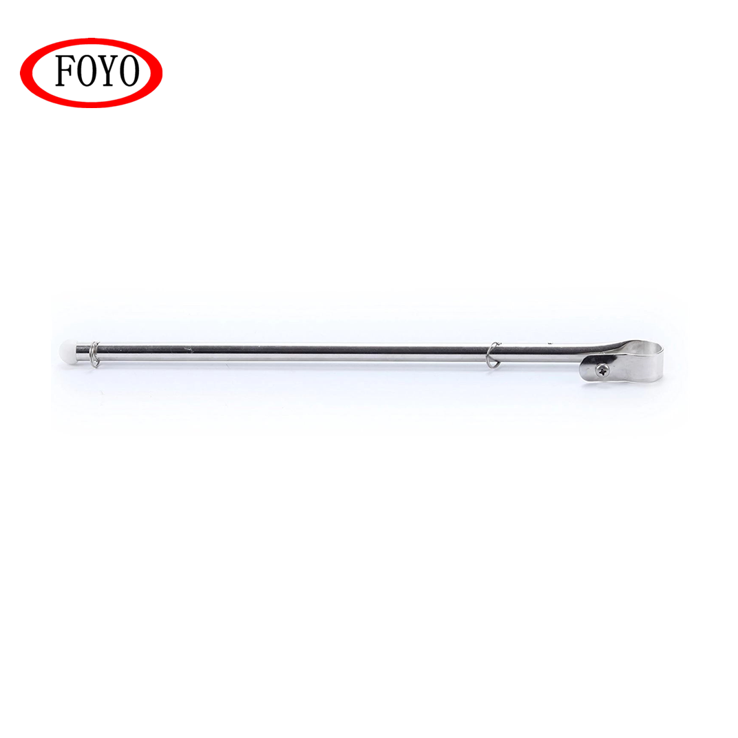 Foyo Boat Stainless Steel Rail Mounted Flag Staff Pole