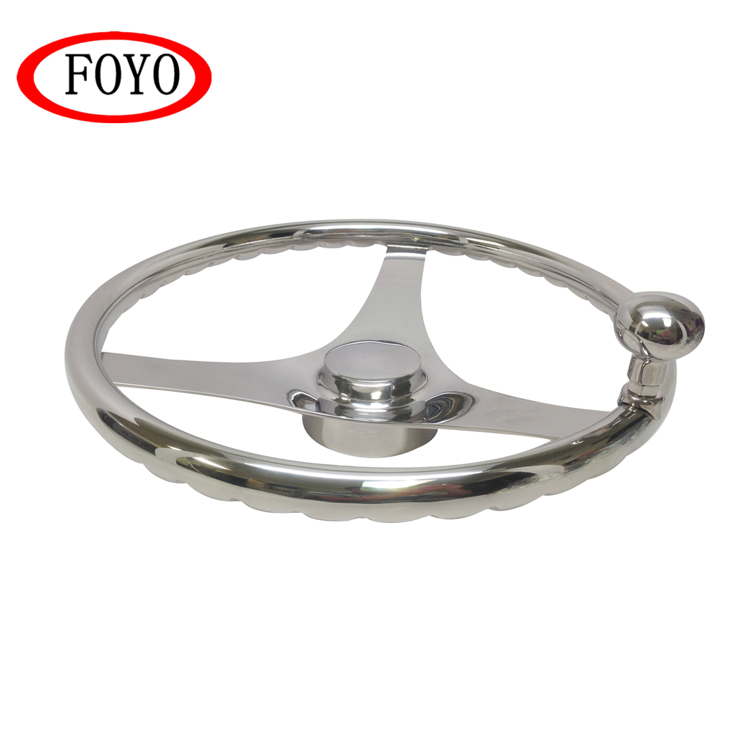 FOYO Luxury Sports Steering Wheel Cover with Knob
