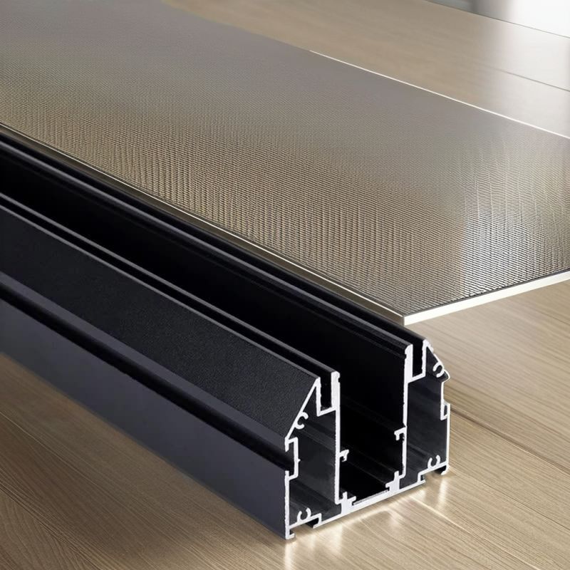 Industrial aluminum profile opening custom aluminum profile CNC processing aluminum alloy square pipe metal pipe slot parts sandblasting