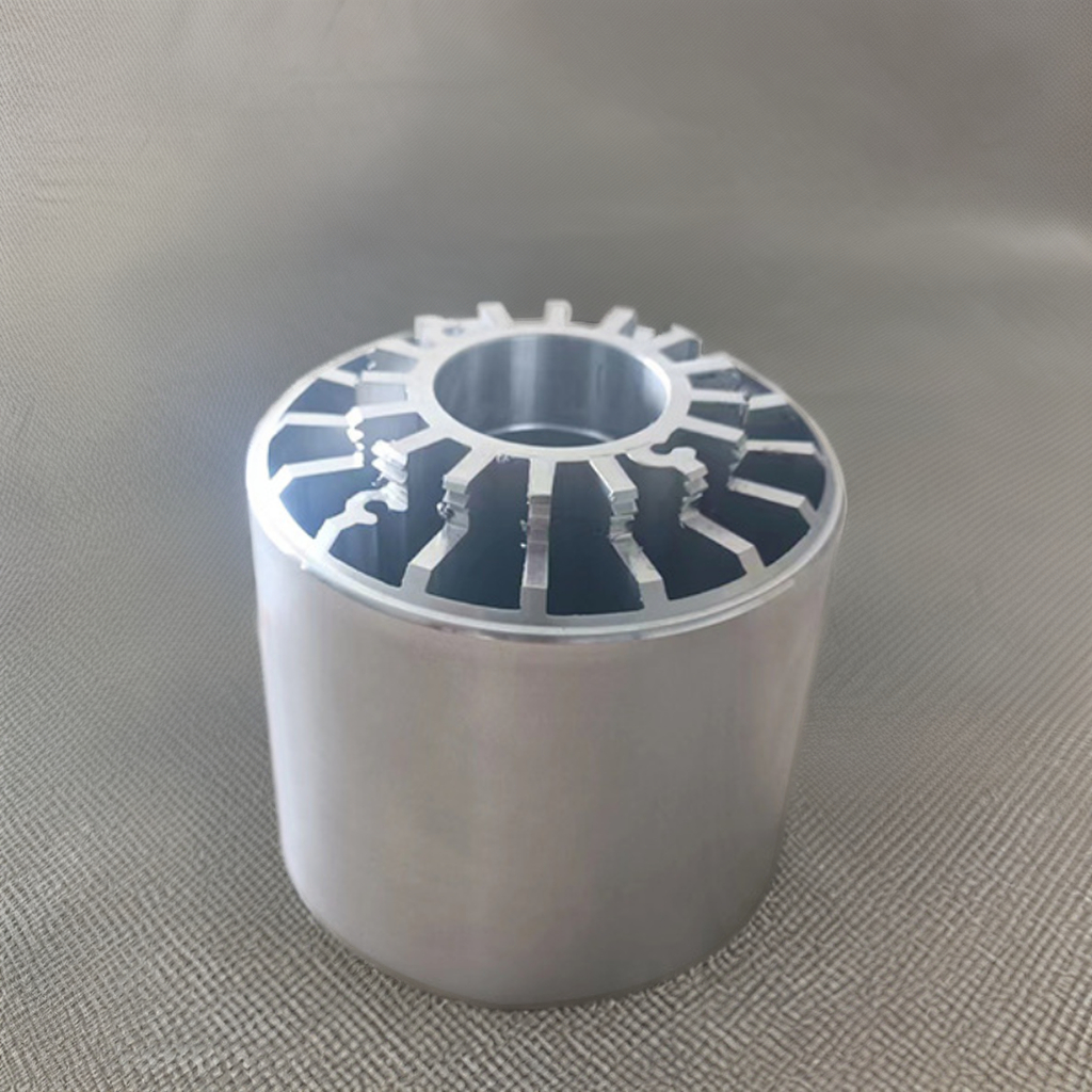 Round tube radiator aluminum alloy aluminum profile Industrial high-power power lamps hollow radiator aluminum profile