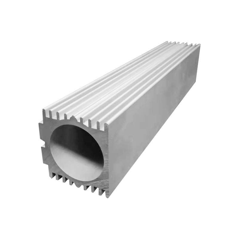Aluminum alloy shell industrial profile Aluminum shell air-cooled motor shell CNC extrusion equipment accessories manufacturers