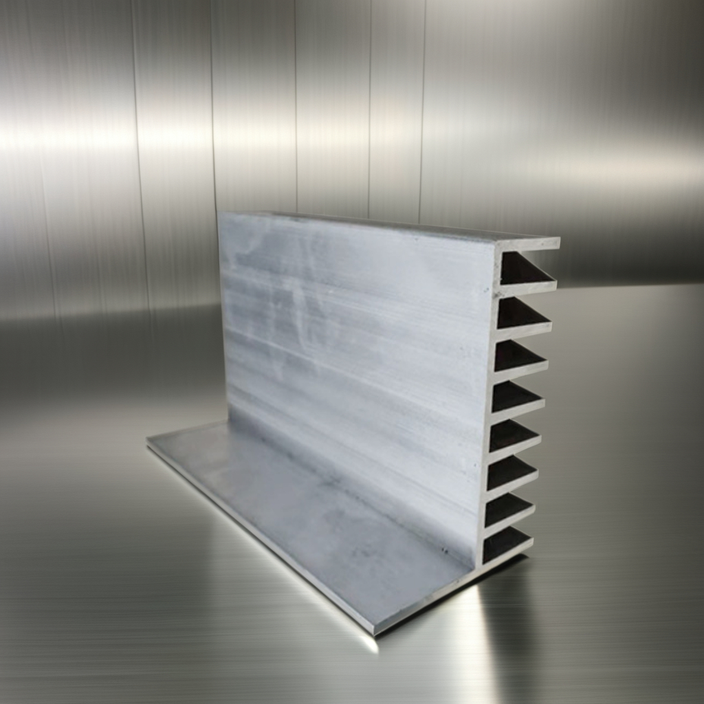 Foshan factory processing radiator high power industrial cooling plate high density tooth comb type aluminum profile extrusion figure