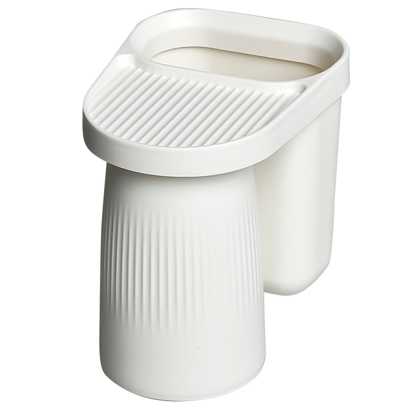 Toothbrush holder Punch-free magnetic wall shelf