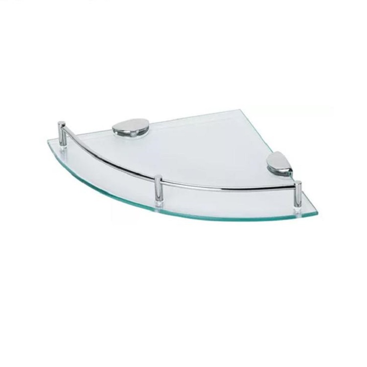 stainless steel glass shelving Corner Bathroom Shelves