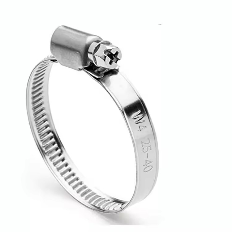 Adjustable spring hose clamp tubing clamp worm wheel hose clamp