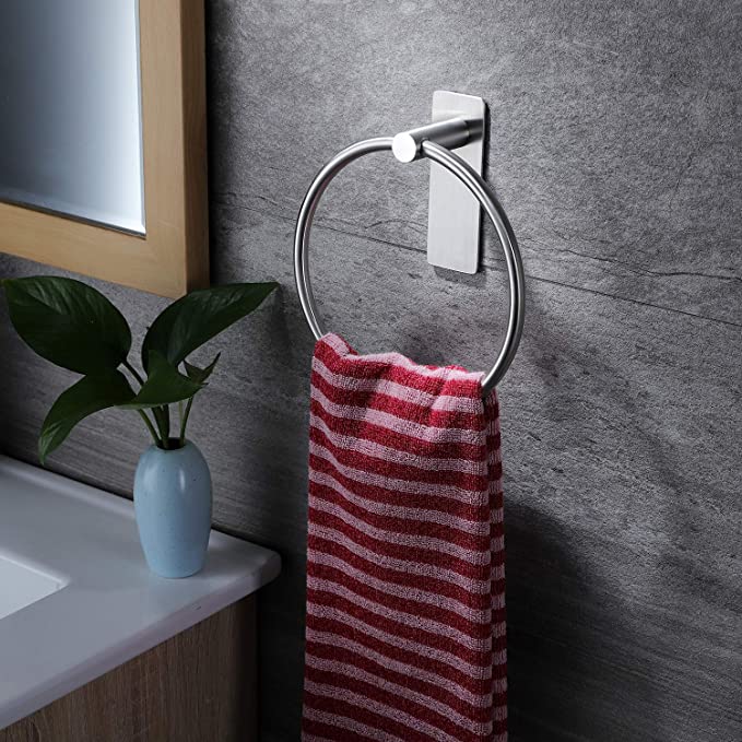 Stainless Steel Towel Rack Black Gold Set Bathroom Towel Ring Towel Rod Tissue Holder Single Hook Set-product
