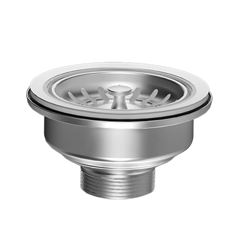 Double stainless steel thickened steel head launching accessories sink drain plug