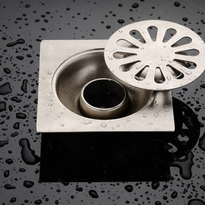 Stainless steel floor drain core thickened square 10*10cm shower bug proof water drain cover
