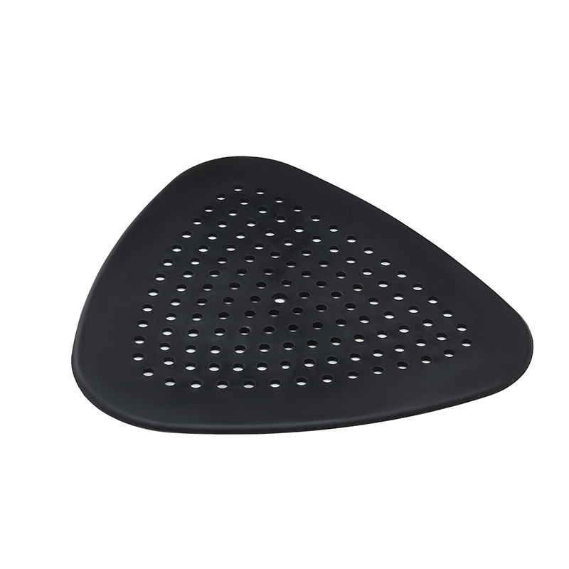 Triangular drain hair filter sink clogging bathroom silicone drain