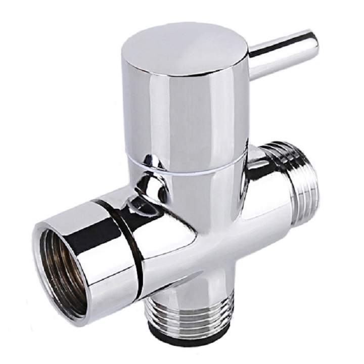 Bathroom high quality brass three-way water distributor Angle valve