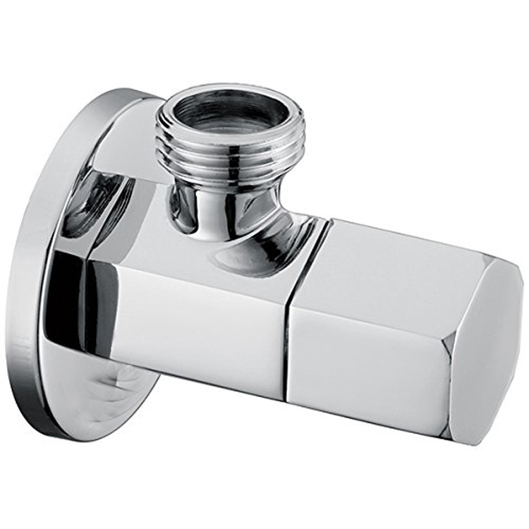 Bathroom Kitchen 1/2 inch Chrome Plated Brass square Angle Valve