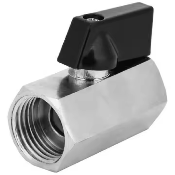 1'2'3'4' double inner wire 1/4 copper valve mini ball valve switch